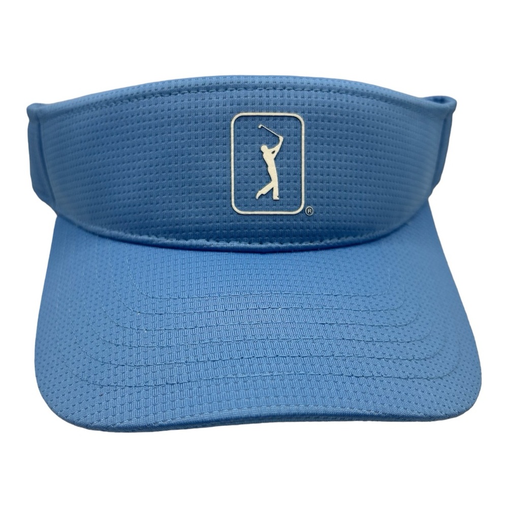 PGA Tour AIRFLUX Fairway Mesh Golf Visor Blue Adjustable New Hat